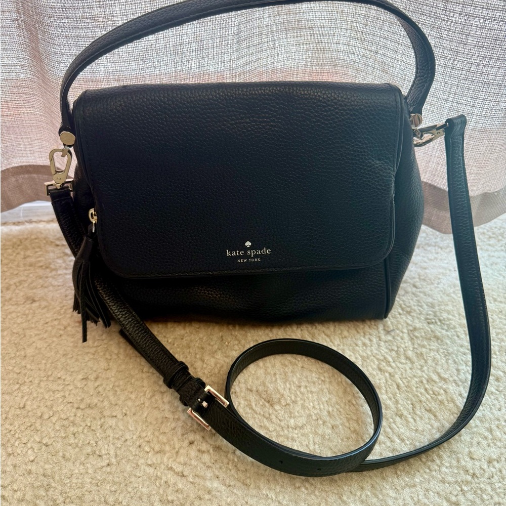 Kate Spade Black Leather Shoulder Bag